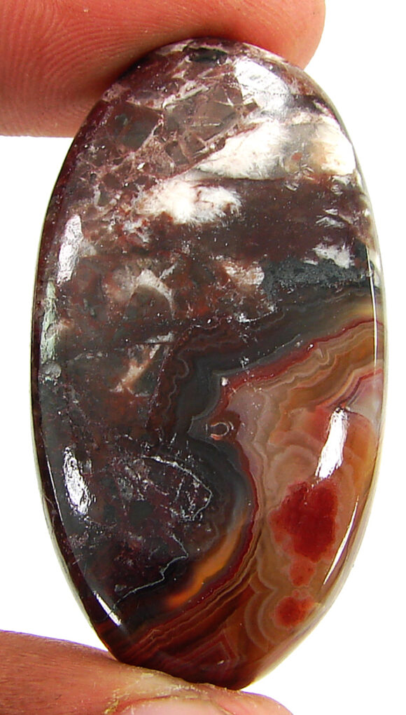 64.80 Ct Natural Crazy Lace Agate Loose Gemstone Cabochon Wire Wrap Stone- 20844