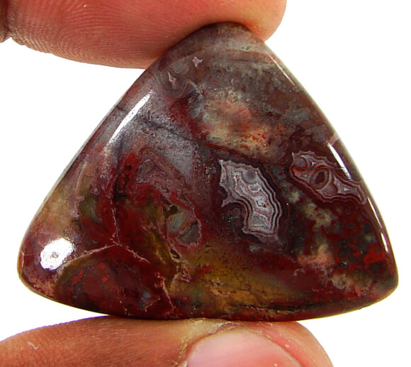 38.35 Ct Natural Crazy Lace Agate Loose Gemstone Cabochon Wire Wrap Stone - 20862