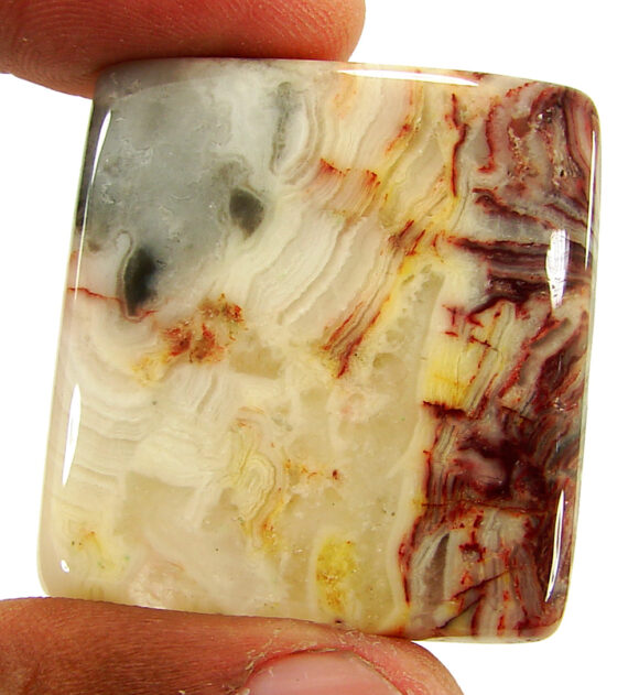 78.20 Ct Natural Crazy Lace Agate Loose Gemstone Cabochon Wire Wrap Stone - 20921