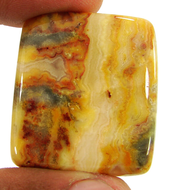 66.25 Ct Natural Crazy Lace Agate Loose Gemstone Cabochon Wire Wrap Stone - 20922