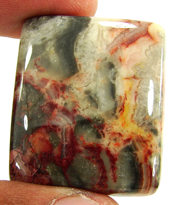 73.40 Ct Natural Crazy Lace Agate Loose Gemstone Cabochon Wire Wrap Stone - 20927