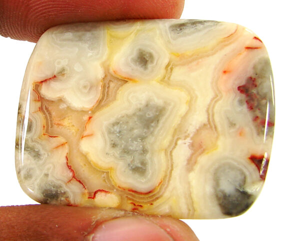 63.75 Ct Natural Crazy Lace Agate Loose Gemstone Cabochon Wire Wrap Stone - 20931 - Image 2