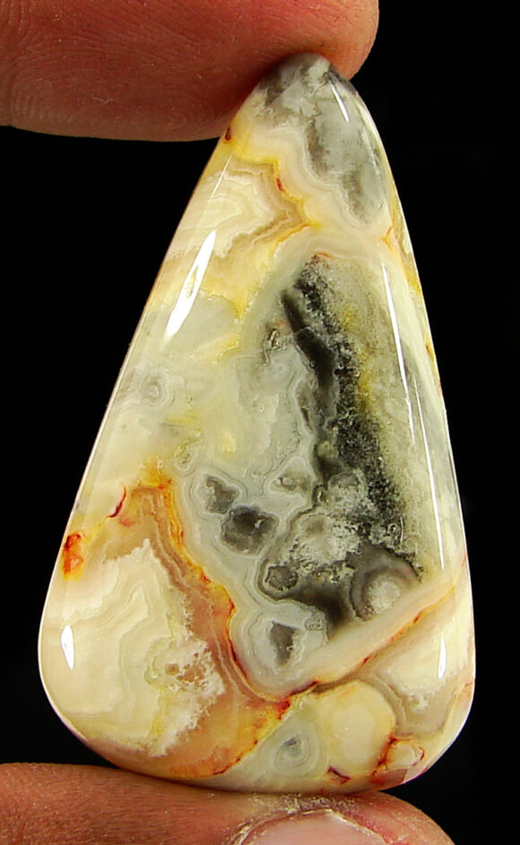 55.40 Ct Natural Crazy Lace Agate Loose Gemstone Cabochon Wire Wrap Stone - 20934