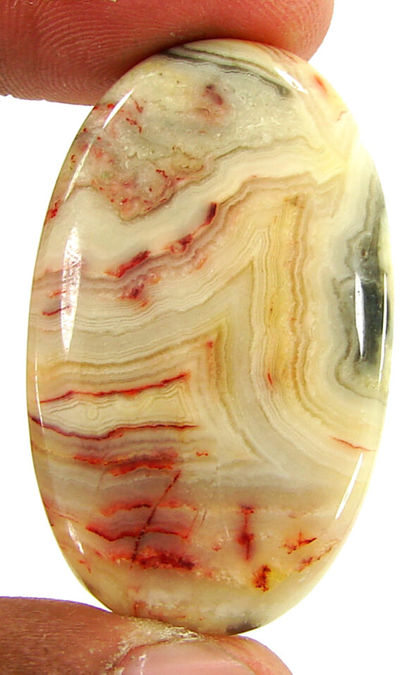 58.70 Ct Natural Crazy Lace Agate Loose Gemstone Cabochon Wire Wrap Stone - 20941