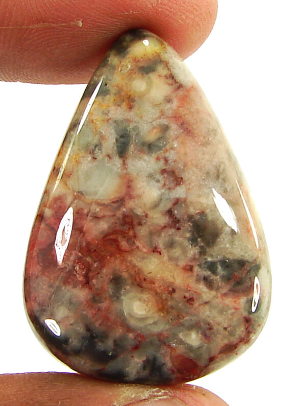 52.40 Ct Natural Crazy Lace Agate Loose Gemstone Cabochon Wire Wrap Stone - 20943