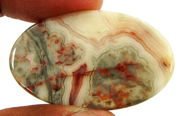 54.60 Ct Natural Crazy Lace Agate Loose Gemstone Cabochon Wire Wrap Stone - 20945 - Image 2