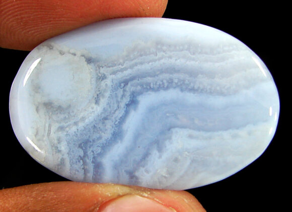 51.10 Ct Natural Blue Lace Agate Gemstone Stone Cabochon Wire wrap Stone - 21157 - Image 2