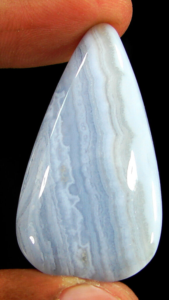 54.50 Ct Natural Blue Lace Agate Gemstone Stone Cabochon Wire wrap Stone - 21163