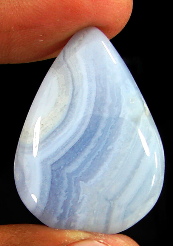 48.00 Ct Natural Blue Lace Agate Gemstone Stone Cabochon Wire wrap Stone - 21166