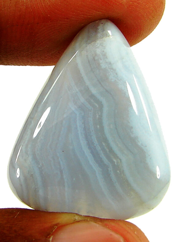 35.30 Ct Natural Blue Lace Agate Gemstone Stone Cabochon Wire wrap Stone - 21190