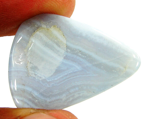 35.30 Ct Natural Blue Lace Agate Gemstone Stone Cabochon Wire wrap Stone - 21190 - Image 2