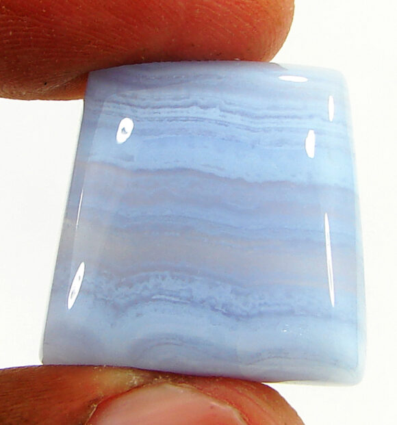 35.85 Ct Natural Blue Lace Agate Gemstone Stone Cabochon Wire wrap Stone - 21196