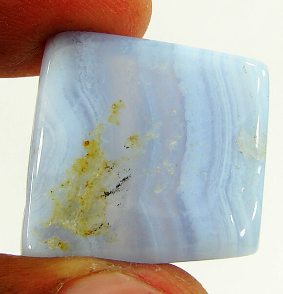 35.85 Ct Natural Blue Lace Agate Gemstone Stone Cabochon Wire wrap Stone - 21196 - Image 2