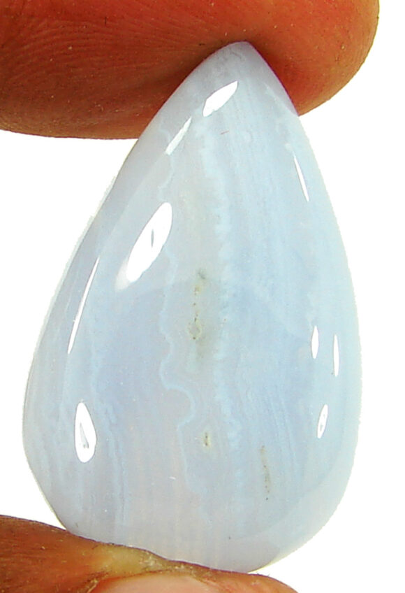 30.60 Ct Natural Blue Lace Agate Gemstone Stone Cabochon Wire wrap Stone - 21207