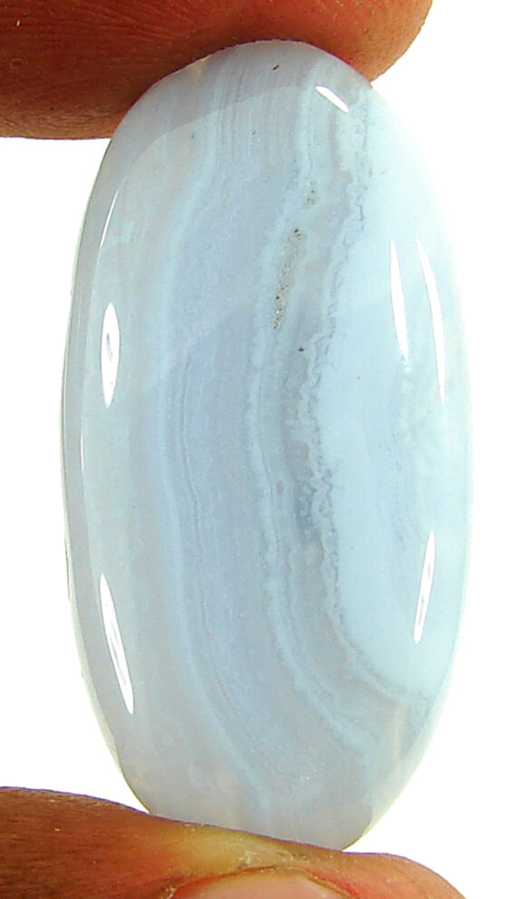 31.80 Ct Natural Blue Lace Agate Gemstone Stone Cabochon Wire wrap Stone - 21211