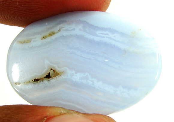 31.40 Ct Natural Blue Lace Agate Gemstone Stone Cabochon Wire wrap Stone - 21214 - Image 2