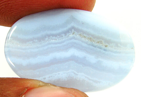 27.40 Ct Natural Blue Lace Agate Gemstone Stone Cabochon Wire wrap Stone - 21219 - Image 2