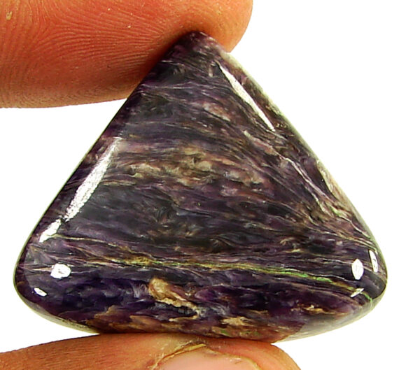 43.60 Ct Natural Russian Charoite Loose Gemstone Cabochon Wire Wrap Stone- 21392