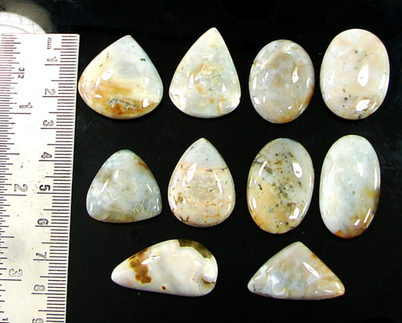 253.05 Ct Natural Ocean Jasper Gemstone 17-31 mm Cabochon 10 Pcs Stone Lot - 21441 - Image 2