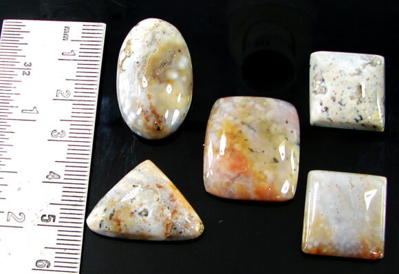 118.75 Ct Natural Ocean Jasper Gemstone 18-30 mm Cabochon 5 Pcs Stone Lot - 21450 - Image 2