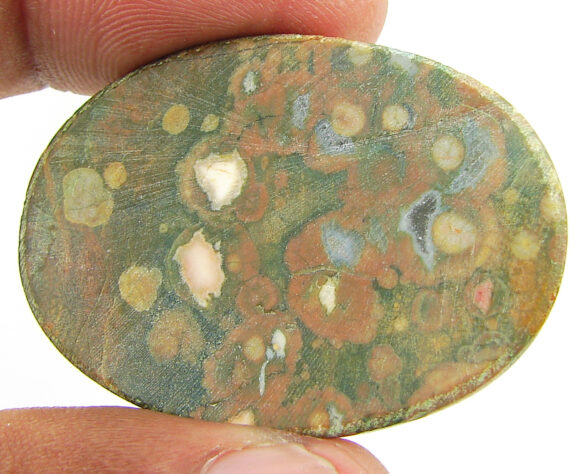 75.35 Ct Natural Rainforest Jasper Rhyolite Gemstone Cabochon Wire Wrap - 21618 - Image 2