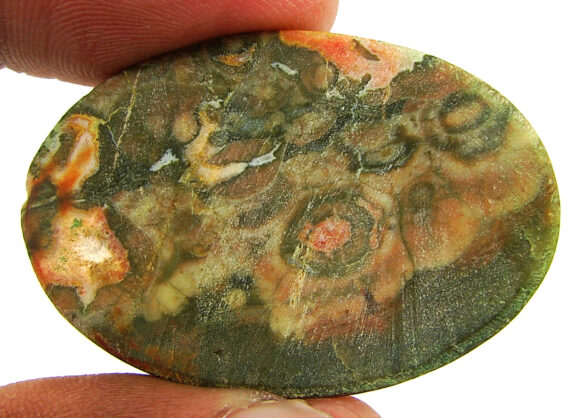 61.15 Ct Natural Rainforest Jasper Rhyolite Gemstone Cabochon Wire Wrap - 21626 - Image 2