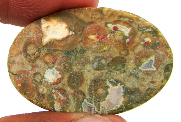 53.75 Ct Natural Rainforest Jasper Rhyolite Gemstone Cabochon Wire Wrap - 21632 - Image 2