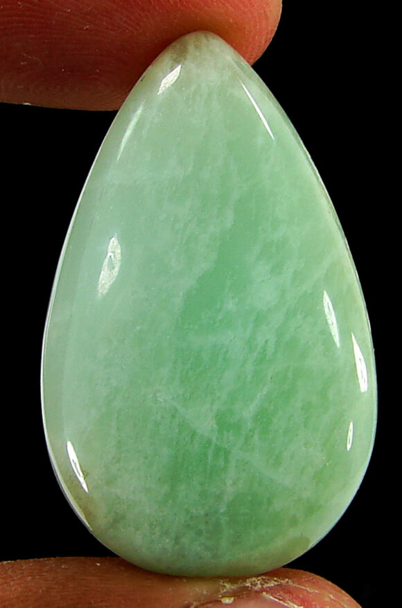 53.75 Ct Natural Green Amazonite Loose Gemstone Cabochon Wire Wrap Stone -21869