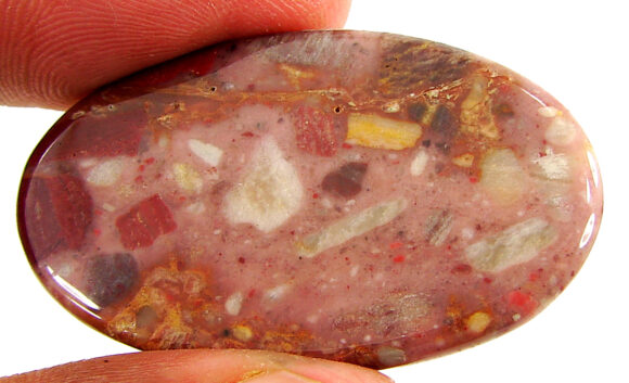 35.50 Ct Natural Chert Breccia Loose Gemstone Cabochon Wire Wrap Stone - 22022 - Image 2