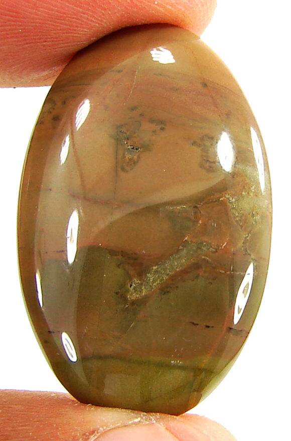 30.85 Ct Natural American Jasper Loose Gemstone Cabochon Wire Wrap Stone - 22059