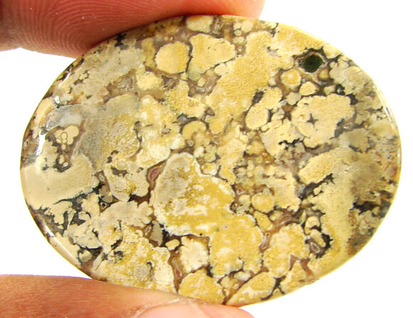 70.95 Ct Natural Polka Dot Jasper Loose Gemstone Cabochon Wire Wrap Stone - 22072 - Image 2