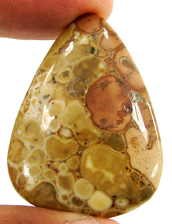 62.10 Ct Natural Polka Dot Jasper Loose Gemstone Cabochon Wire Wrap Stone - 22074