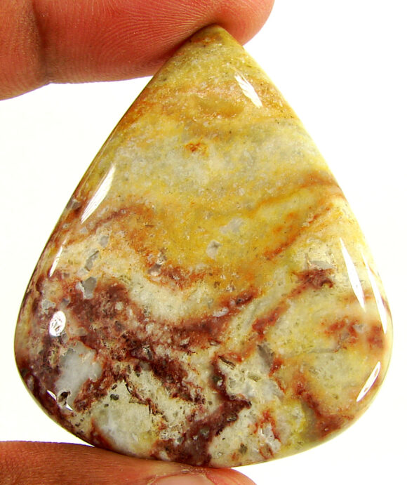 95.35 Ct Natural Rainbow Jasper Loose Gemstone Cabochon Wire Wrap Stone - 22110