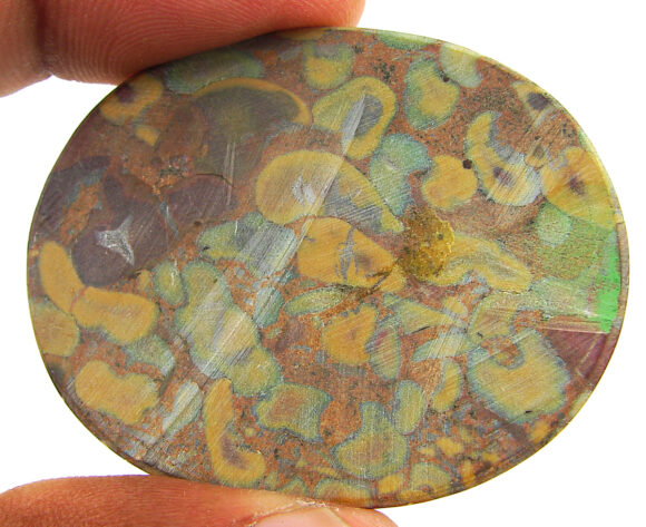 99.20 Ct Natural Ajubalite Fruit Jasper Gemstone Cabochon Wire Wrap Stone - 22171 - Image 2