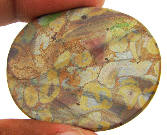 90.30 Ct Natural Ajubalite Fruit Jasper Gemstone Cabochon Wire Wrap Stone - 22175 - Image 2