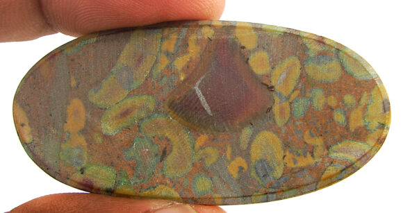 76.25 Ct Natural Ajubalite Fruit Jasper Gemstone Cabochon Wire Wrap Stone - 22179 - Image 2