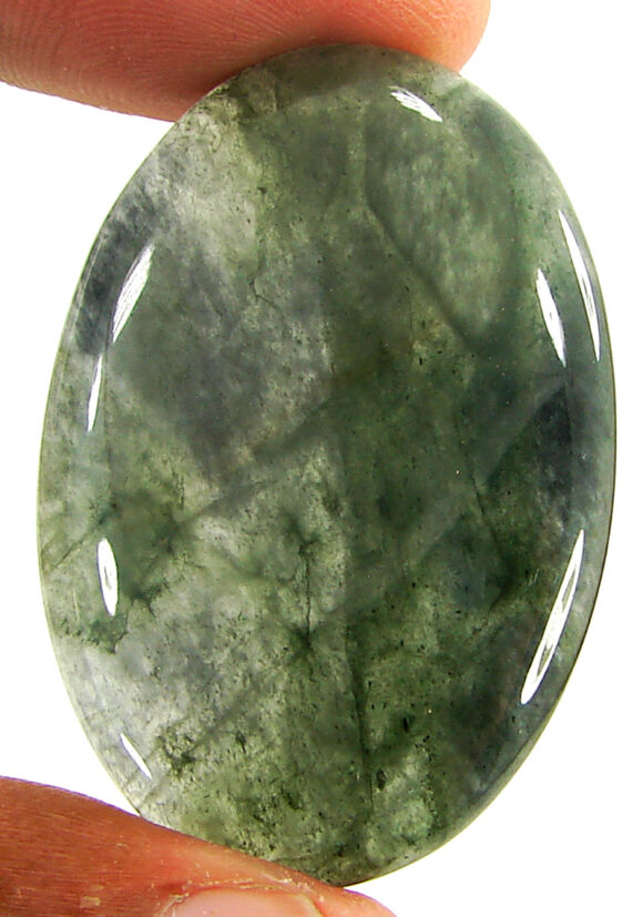 56.40 Ct Natural Star Moss Agate Loose Gemstone Cabochon Wire Wrap Stone - 22204