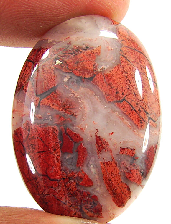 41.00 Ct Natural Coco Jasper Loose Gemstone Cabochon Wire Wrap Stone - 22245