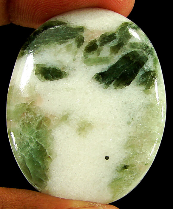 68.80 Ct Natural Seraphinite Loose Gemstone Stone Cabochon Wire Wrap Stone - 22355