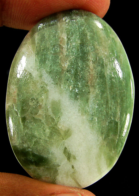 71.90 Ct Natural Seraphinite Loose Gemstone Stone Cabochon Wire Wrap Stone - 22356