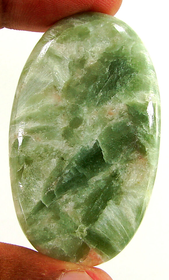 92.45 Ct Natural Seraphinite Loose Gemstone Stone Cabochon Wire Wrap Stone - 22429