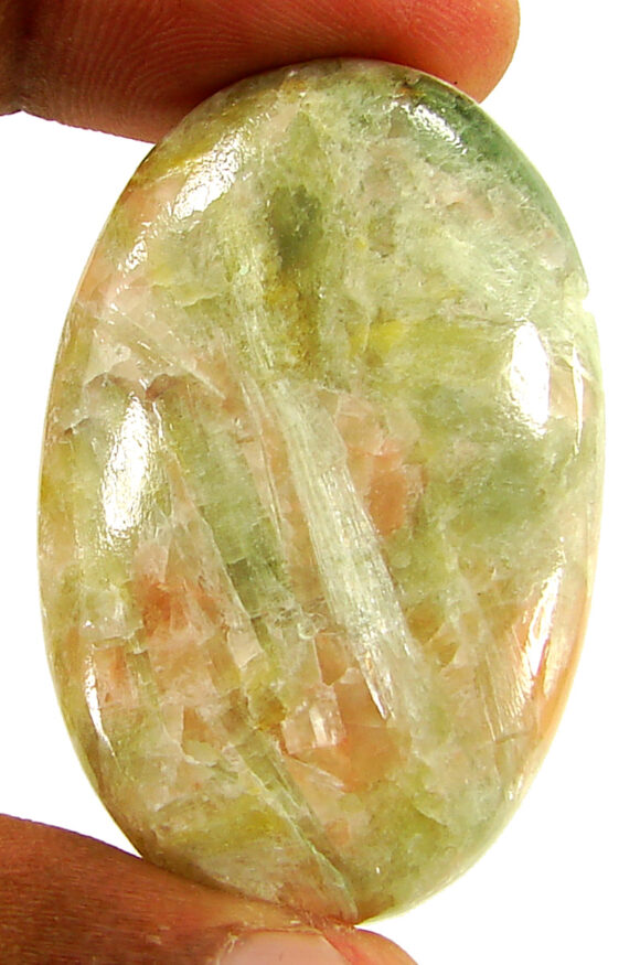 104.35 Ct Natural Seraphinite Loose Gemstone Stone Cab Wire Wrap Stone - 22431