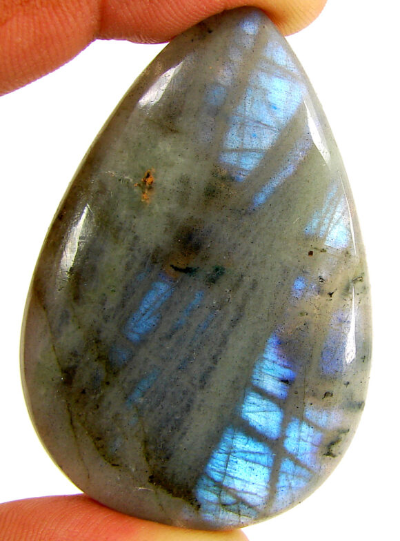 143.05 Ct Natural Blue Labradorite Loose Gemstone Cabochon Wire Wrap Stone - 22505