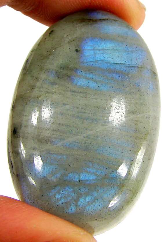 88.80 Ct Natural Blue Labradorite Loose Gemstone Cabochon Wire Wrap Stone - 22513