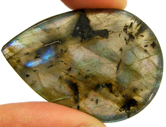 64.45 Ct Natural Gray Labradorite Loose Gemstone Cabochon Wire Wrap Stone - 22528 - Image 2