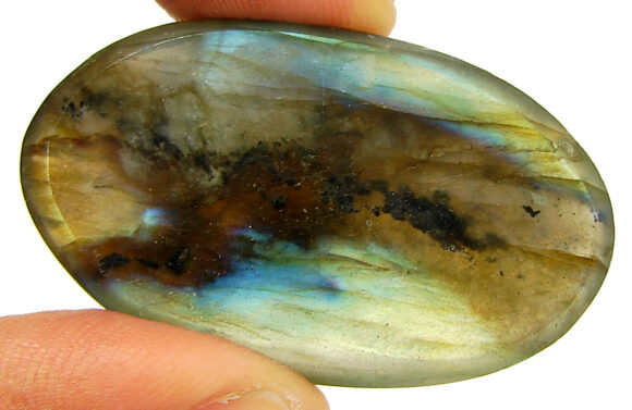 63.25 Ct Natural Gray Labradorite Loose Gemstone Cabochon Wire Wrap Stone - 22534 - Image 2