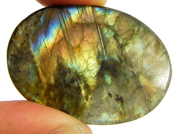 57.40 Ct Natural Gray Labradorite Loose Gemstone Cabochon Wire Wrap Stone - 22538 - Image 2