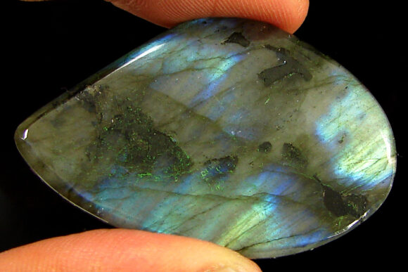 97.85 Ct Natural Blue Labradorite Loose Gemstone Cabochon Wire Wrap Stone - 22566 - Image 2