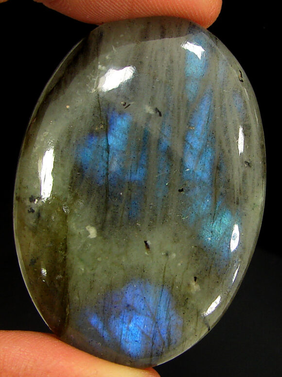 93.90 Ct Natural Blue Labradorite Loose Gemstone Cabochon Wire Wrap Stone - 22570