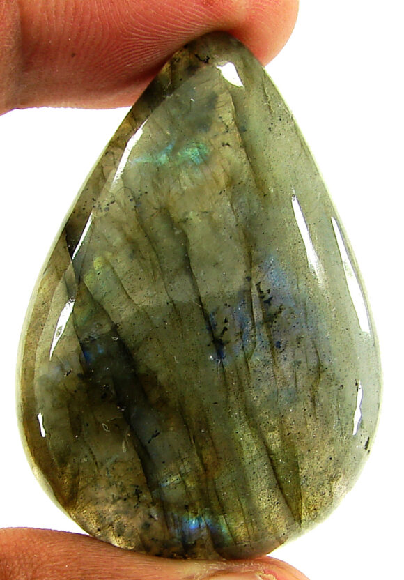 85.90 Ct Natural Blue Labradorite Loose Gemstone Cabochon Wire Wrap Stone - 22571